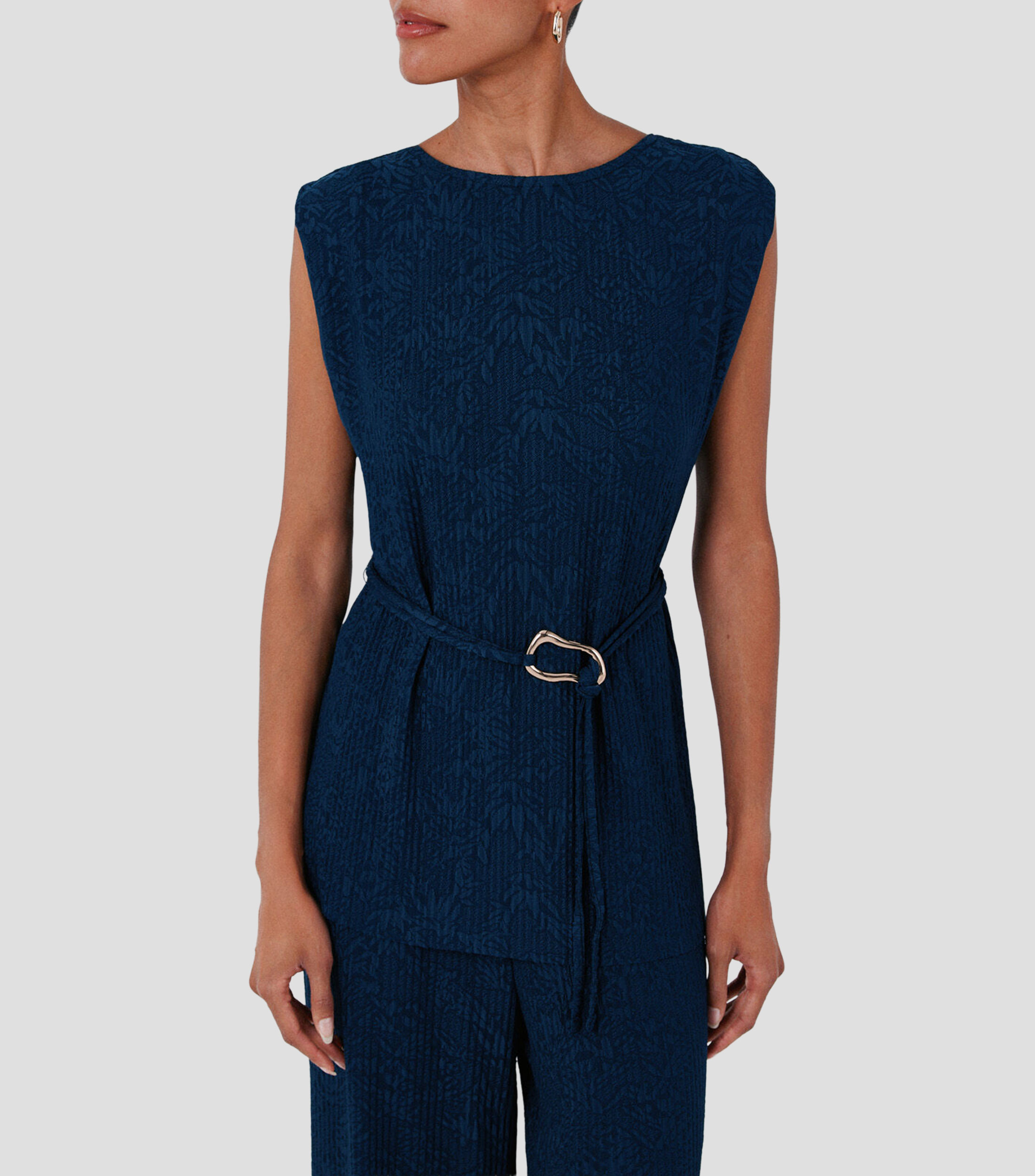 Blusa fantasía sin mangas Mujer